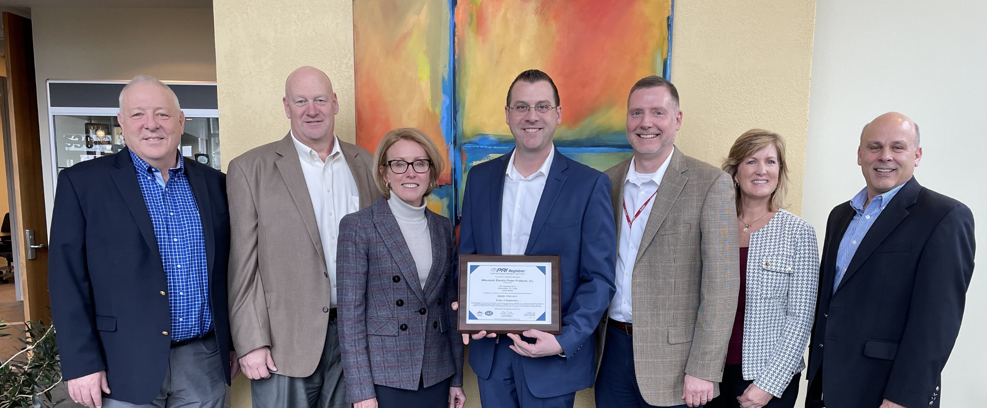 Pictured Left to Right: EJ Kegerreis (PRI Sr Program Manager, BD), Joe Marcoz (MEPPI VP, General Affairs), Tricia Breeger (MEPPI President and CEO), Steve Brady (MEPPI Product & Service Technology Consultant), Brian Vogel (MEPPI Director of IT), Carol Martin (PRI Account Specialist), Randy Daugharthy (PRI VP BD & Registrar)