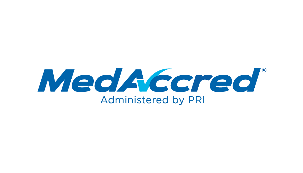 blue medaccred logo
